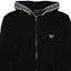 Sizing EMPORIO ARMANI 修身黑色连帽外套带标志设计. 111784-4R571-00020