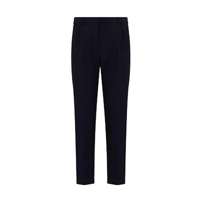 Emporio Armani Slim Fit Black Mid-Rise Straight Leg Casual Pants 6R1PC6-1NFTZ-0920