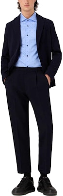 Emporio Armani 修身版型黑色中腰直筒休闲裤 6R1PC6-1NFTZ-0920 Lookbook Emporio Armani 修身版型黑色中腰直筒休闲裤 6R1PC6-1NFTZ-0920