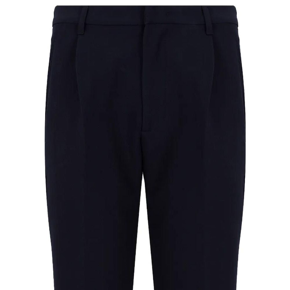 Details for Emporio Armani 修身版型黑色中腰直筒休闲裤 6R1PC6-1NFTZ-0920