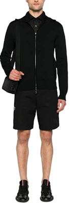 EMPORIO ARMANI 修身版黑色拉鍊休閒外套長袖 SS24 3D1BY4-1MF9Z-0999 Lookbook EMPORIO ARMANI 修身版黑色拉鍊休閒外套長袖 SS24 3D1BY4-1MF9Z-0999