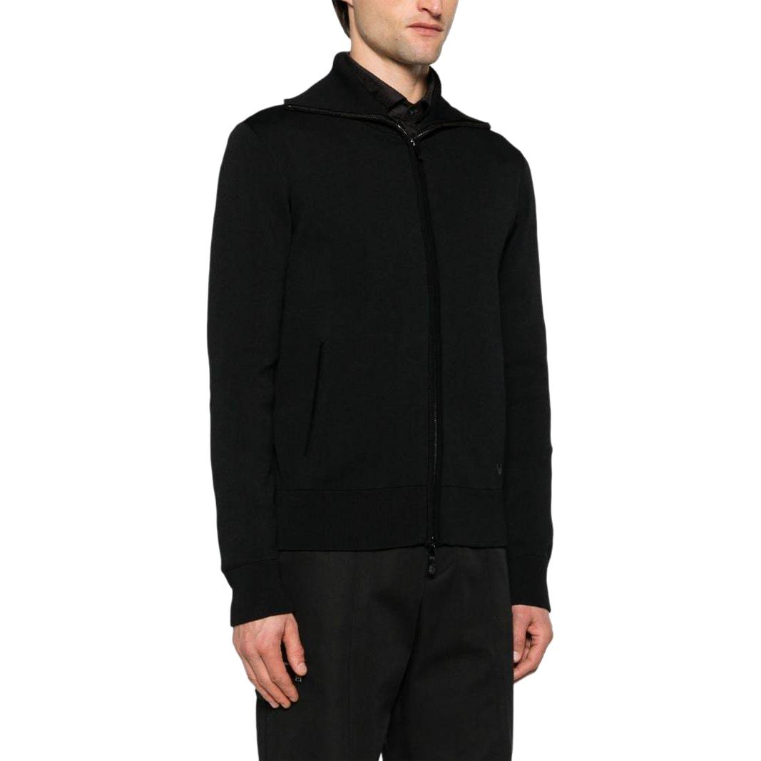 Purchase EMPORIO ARMANI 修身版黑色拉鍊休閒外套長袖 SS24 3D1BY4-1MF9Z-0999