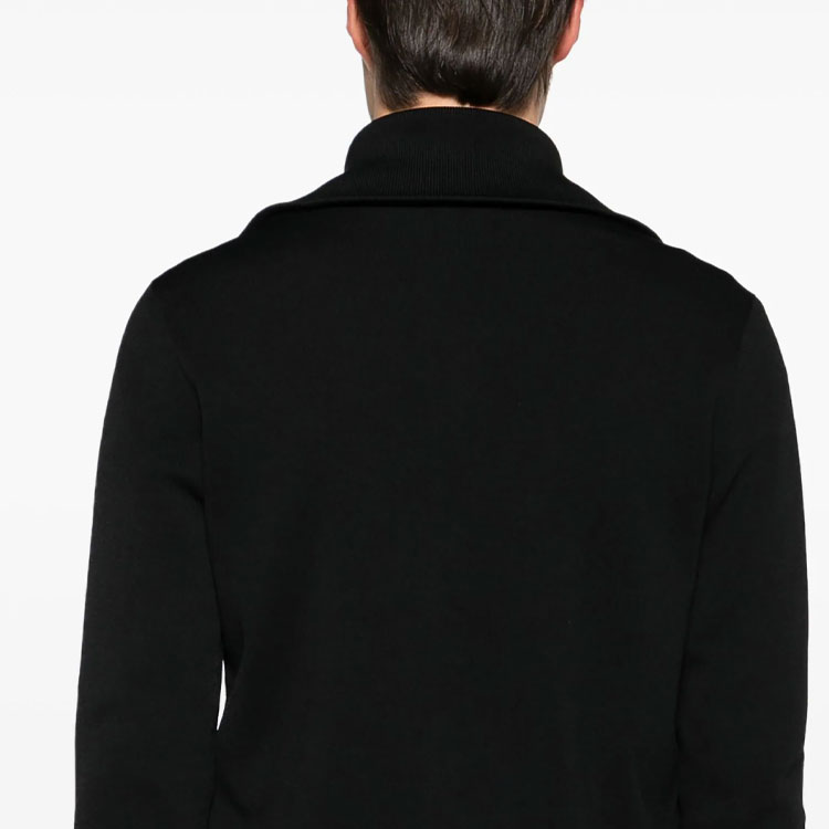 Sizing EMPORIO ARMANI 修身版黑色拉鍊休閒外套長袖 SS24 3D1BY4-1MF9Z-0999