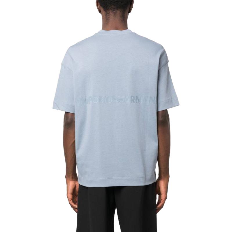 EMPORIO ARMANI  Slim Fit Crew Neck T-Shirt Light Blue 3R1TV7-1JWZZ-0738 圖 4