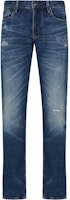 Emporio Armani Slim Fit Distressed Low Waist Jeans Indigo SS24. 3D1J06-1D06Z-0942 Emporio Armani Slim Fit Distressed Low Waist Jeans Indigo SS24. 3D1J06-1D06Z-0942