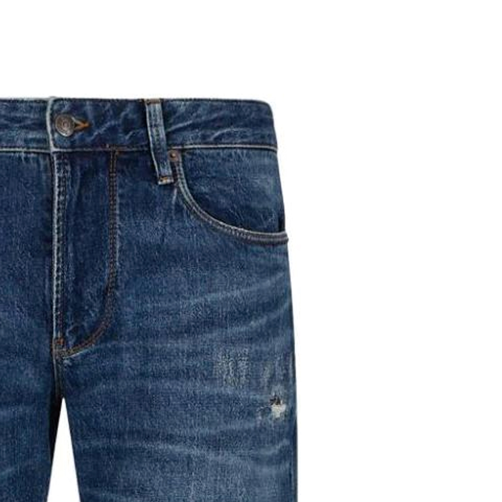 Purchase Emporio Armani 修身低腰破洞牛仔褲 深靛藍 SS24 3D1J06-1D06Z-0942