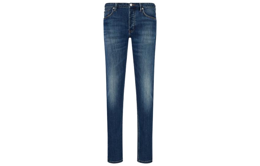Order Emporio Armani Slim Fit Jeans Biru Poket Distressed 3R1J75-1D0DZ-0942