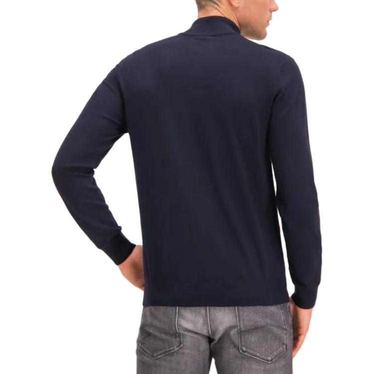 Emporio Armani  Slim Fit High Neck Zip Jacket in Dark Blue. 8N1EA1-1MPQZ-0924 圖 4