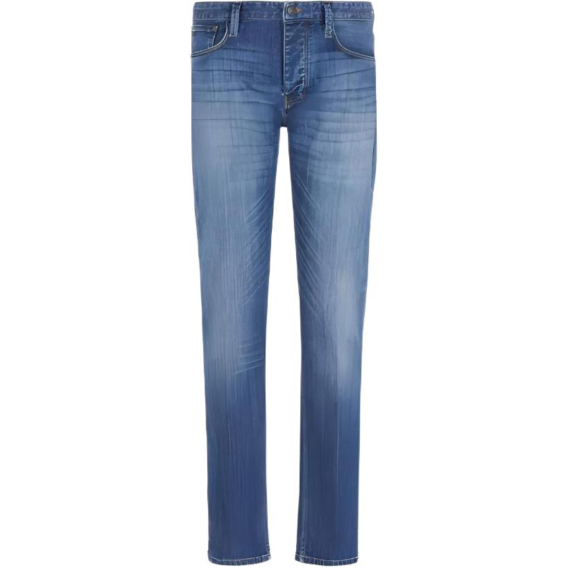 Emporio Armani  Slim Fit Light Blue Button-Fly Jeans. 6R1J75-1D09Z1-0942