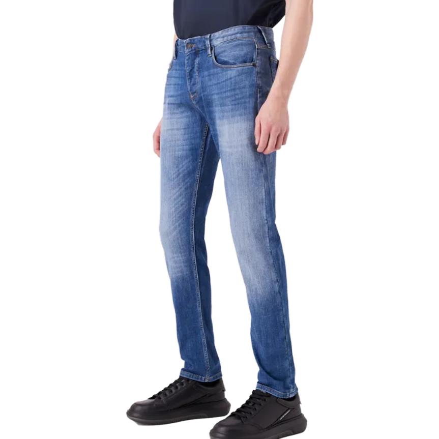 Purchase Emporio Armani Slim Fit Jean Biru Muda Butang Depan. 6R1J75-1D09Z1-0942