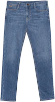 Emporio Armani Slim Fit Light Blue Jeans with Eagle Logo SS22. 8N1J06-1G0LZ-0943 Emporio Armani Slim Fit Light Blue Jeans with Eagle Logo SS22. 8N1J06-1G0LZ-0943