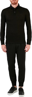 エンポリオ アルマーニ スリムフィット 長袖 ポロシャツ ブラック 6K1F76-1JBZZ-0999 Lookbook エンポリオ アルマーニ スリムフィット 長袖 ポロシャツ ブラック 6K1F76-1JBZZ-0999