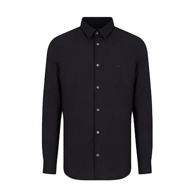 Emporio Armani Slim Fit Long Sleeve Shirt Black 8N1C091N-I9Z1-0999