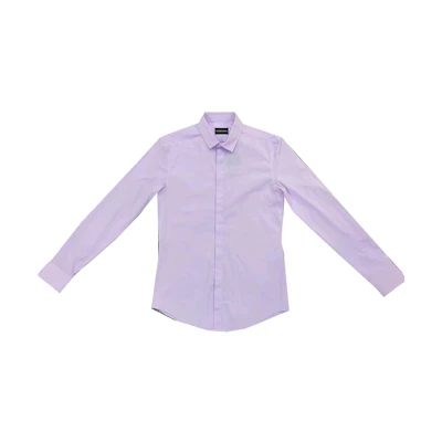 Emporio Armani Slim Fit Long Sleeve Shirt Purple 01CC20-01C68-800