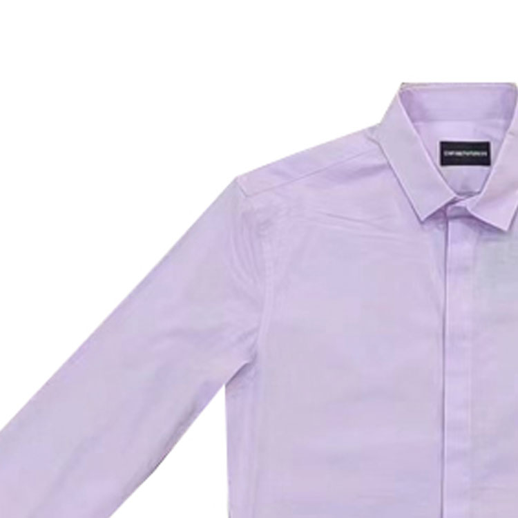 Emporio Armani  Slim Fit Long Sleeve Shirt Purple 01CC20-01C68-800 圖 5