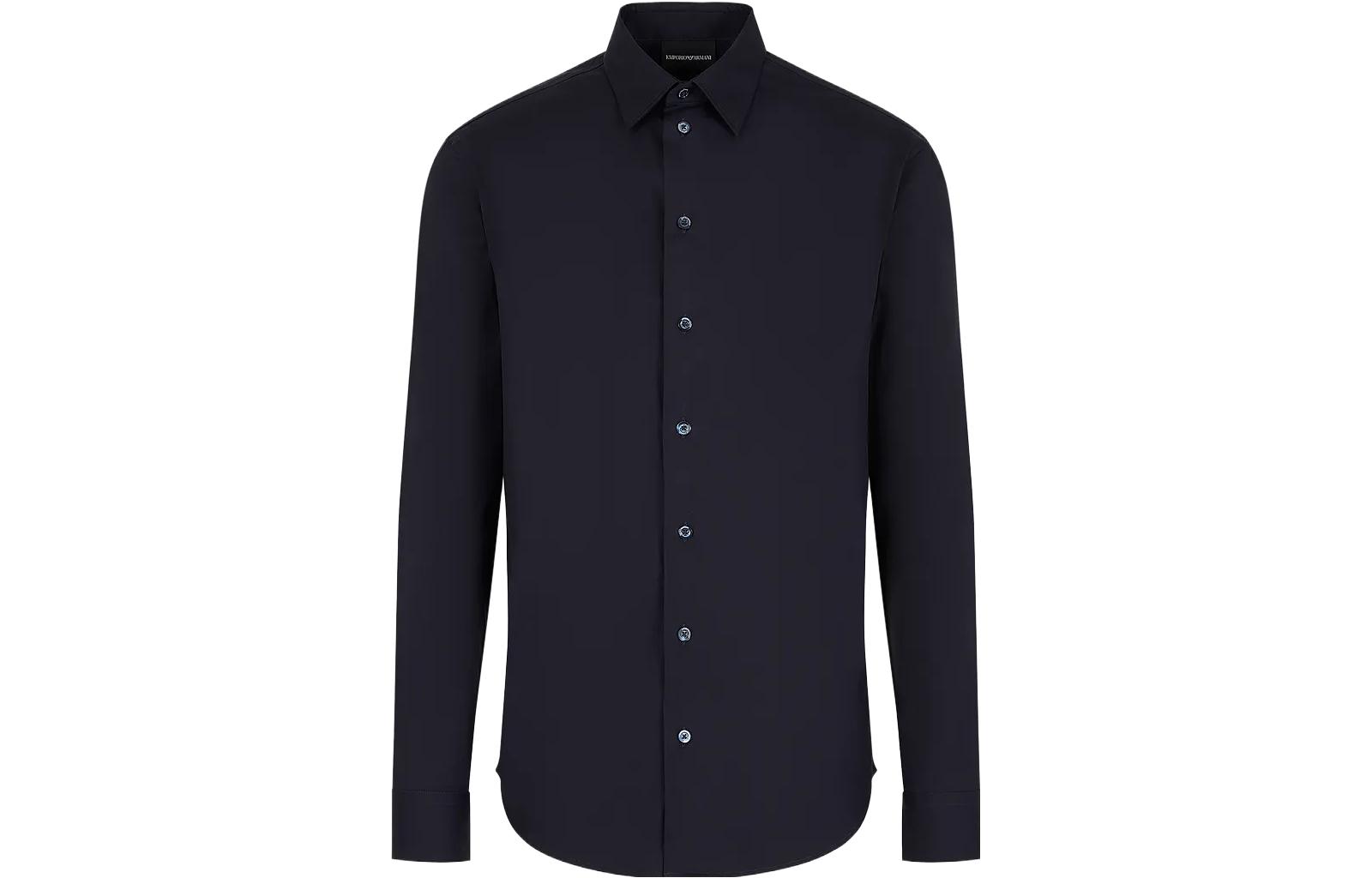 Purchase Emporio Armani 修身长袖纯色纽扣衬衫 H41SM0-010F4-1923