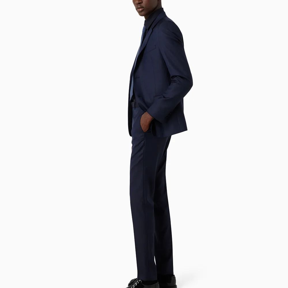 Cheap Emporio Armani 修身长袖纯色纽扣衬衫 H41SM0-010F4-1923