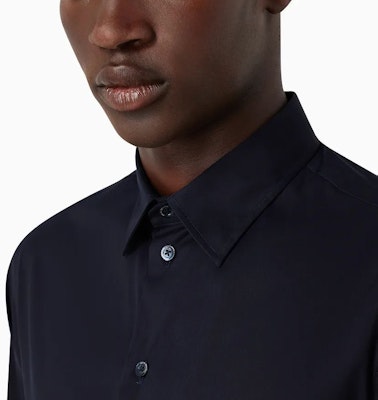 Emporio Armani 修身长袖纯色纽扣衬衫 H41SM0-010F4-1923 1