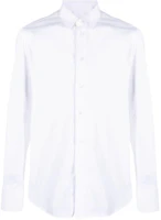 EMPORIO ARMANI Slim Fit Long Sleeve White Button-Down Shirt. 01C35-T0130-C100 EMPORIO ARMANI Slim Fit Long Sleeve White Button-Down Shirt. 01C35-T0130-C100