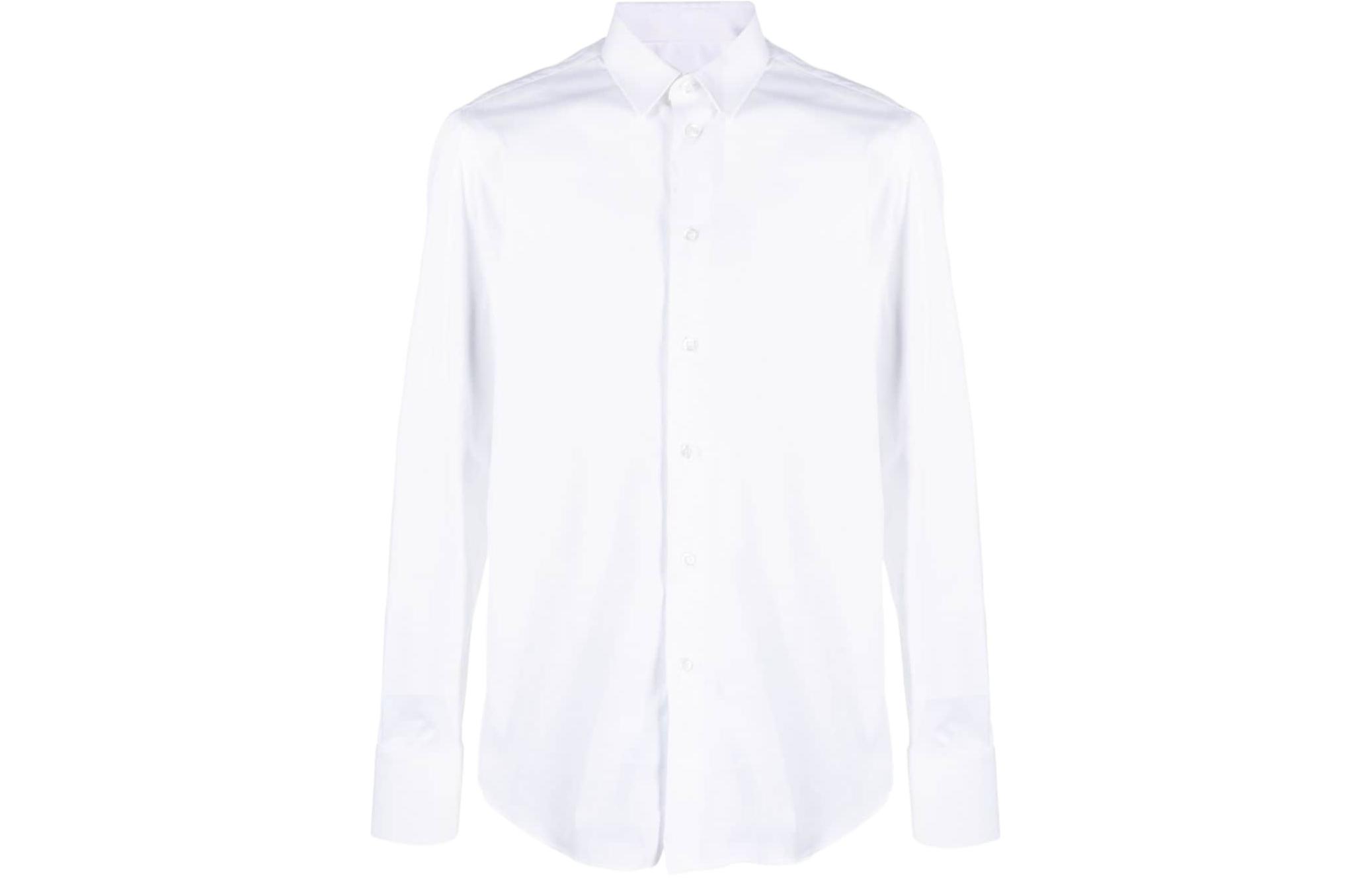 EMPORIO ARMANI  Slim Fit Long Sleeve White Button-Down Shirt. 01C35-T0130-C100 圖 2