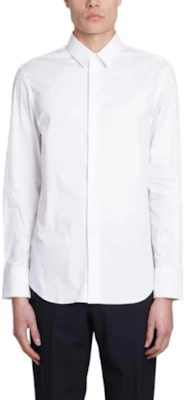 EMPORIO ARMANI Slim Fit Kemeja Putih Lengan Panjang Butang Depan. 01C35-T0130-C100 Lookbook EMPORIO ARMANI Slim Fit Kemeja Putih Lengan Panjang Butang Depan. 01C35-T0130-C100