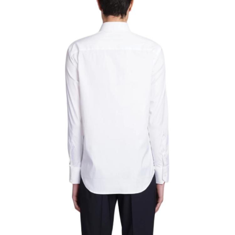 EMPORIO ARMANI  Slim Fit Long Sleeve White Button-Down Shirt. 01C35-T0130-C100 圖 5