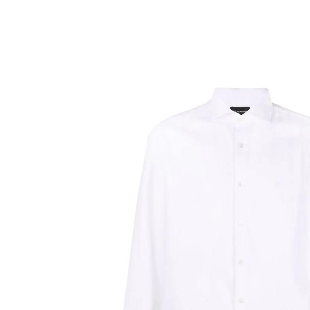 Purchase Emporio Armani Slim Fit Kemeja Lengan Panjang Putih SS22 Polos Button-Down. 8N1CD4-1NB1Z-0100