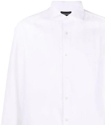 Emporio Armani Slim Fit Kemeja Lengan Panjang Putih SS22 Polos Button-Down. 8N1CD4-1NB1Z-0100 Purchase Emporio Armani Slim Fit Kemeja Lengan Panjang Putih SS22 Polos Button-Down. 8N1CD4-1NB1Z-0100