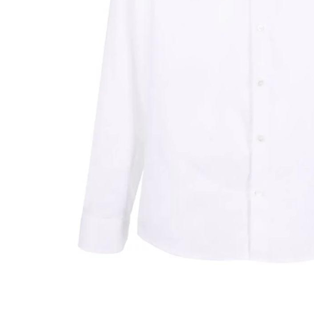 Sizing Emporio Armani Slim Fit Kemeja Lengan Panjang Putih SS22 Polos Button-Down. 8N1CD4-1NB1Z-0100