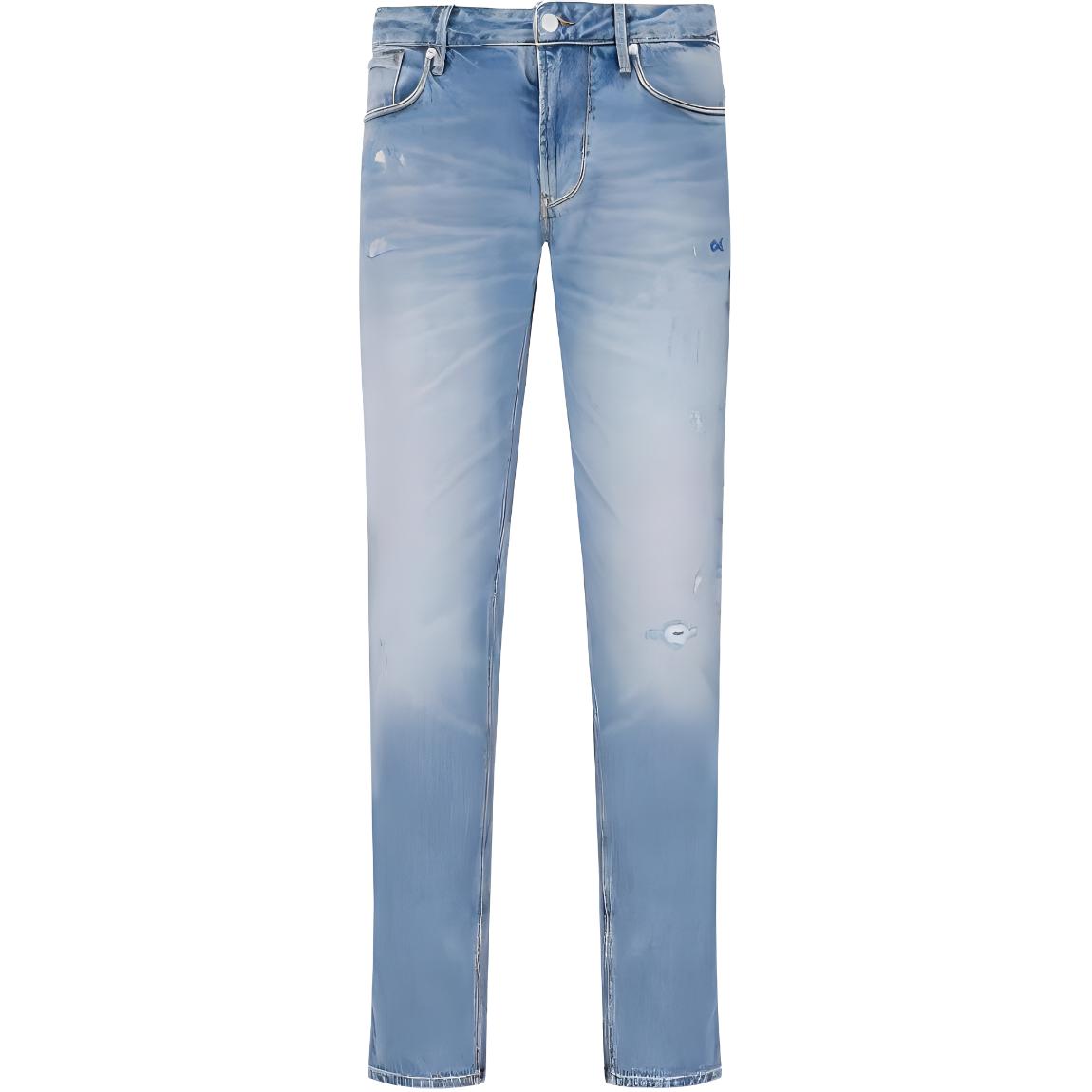 Emporio Armani  Slim Fit Low Waist Straight Leg Jeans Light Blue 3D1J06-1D06Z-0943