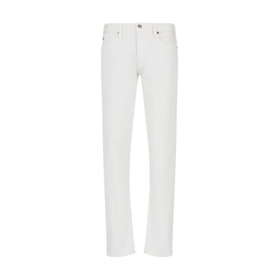 Emporio Armani Slim Fit Low Waist Washed White Casual Jeans. 3D1J75-1N4RZ-0646