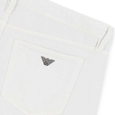 Emporio Armani Slim Fit Low Waist Jeans Putih Kasual. 3D1J75-1N4RZ-0646 Details for Emporio Armani Slim Fit Low Waist Jeans Putih Kasual. 3D1J75-1N4RZ-0646