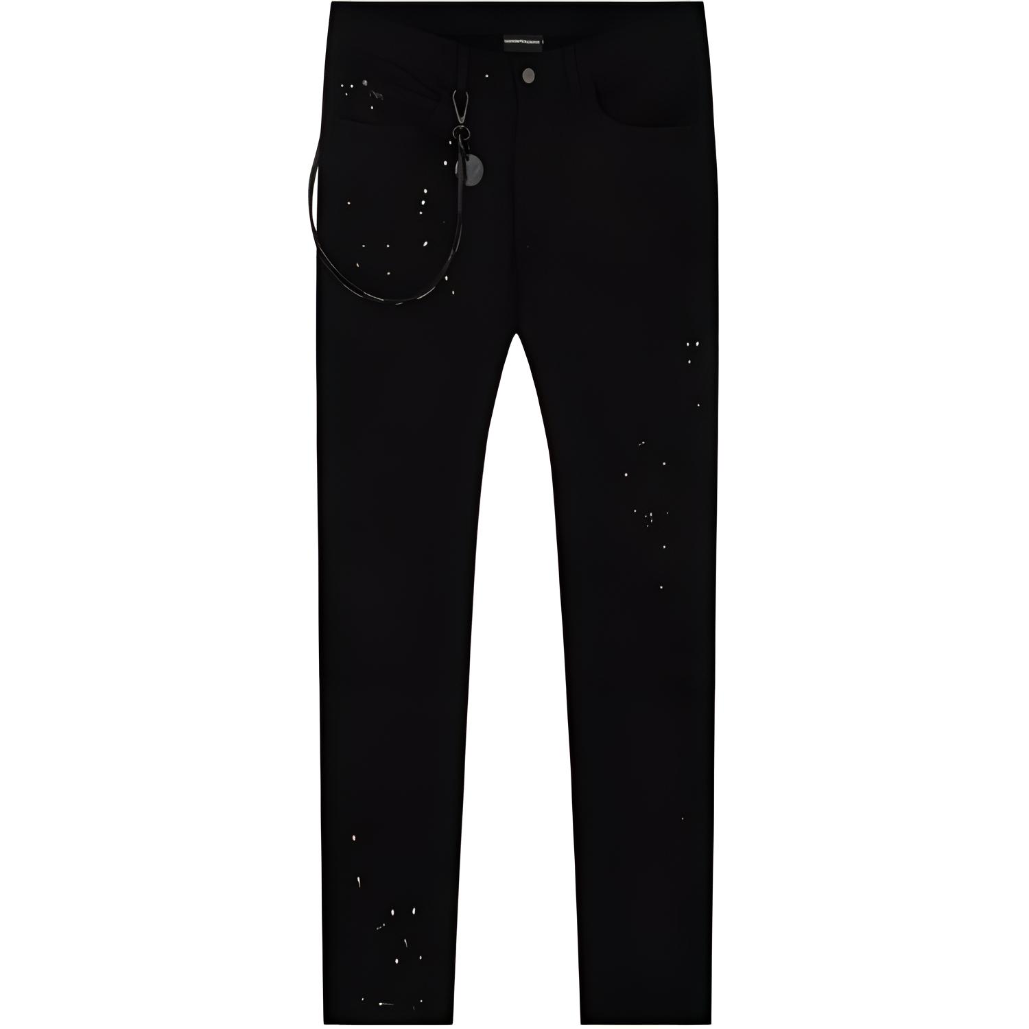 Emporio Armani  Slim Fit Mid-Rise Black Denim Jeans. 3G1J10-1D3EZ-0005