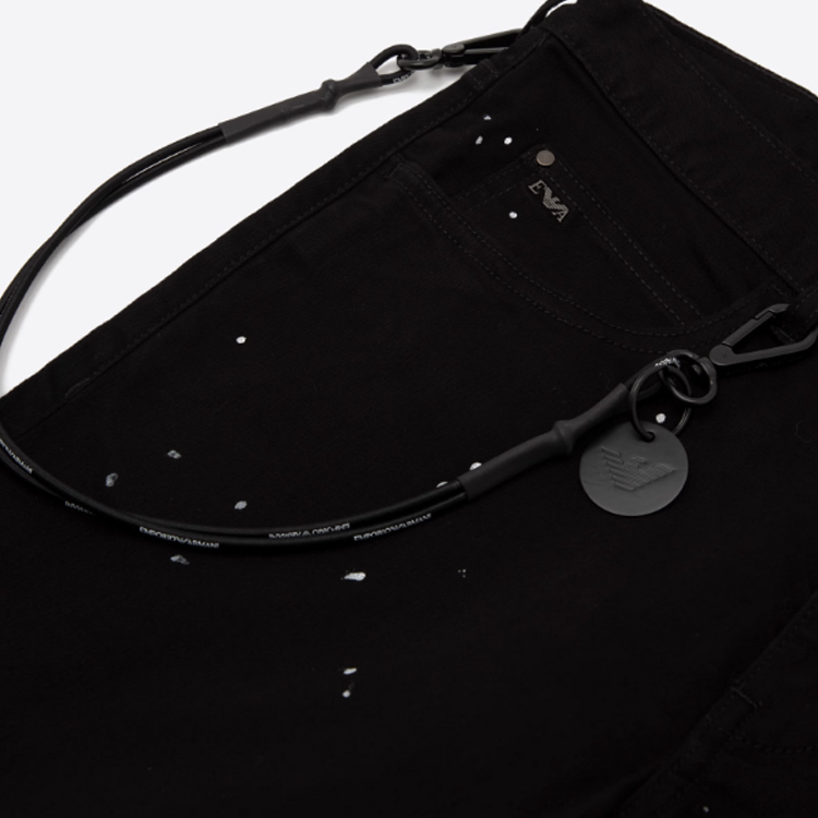 Emporio Armani  Slim Fit Mid-Rise Black Denim Jeans. 3G1J10-1D3EZ-0005 圖 7