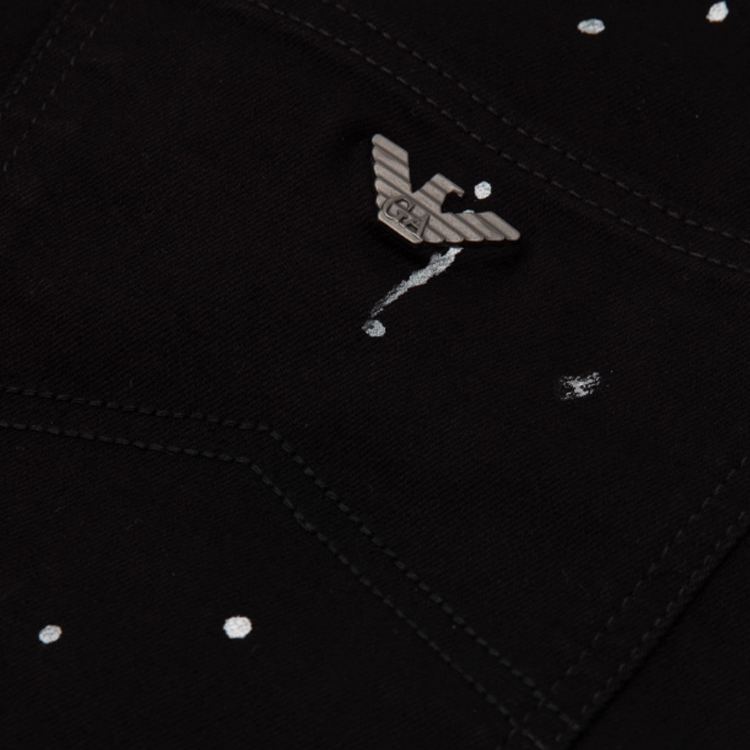 Emporio Armani  Slim Fit Mid-Rise Black Denim Jeans. 3G1J10-1D3EZ-0005 圖 8