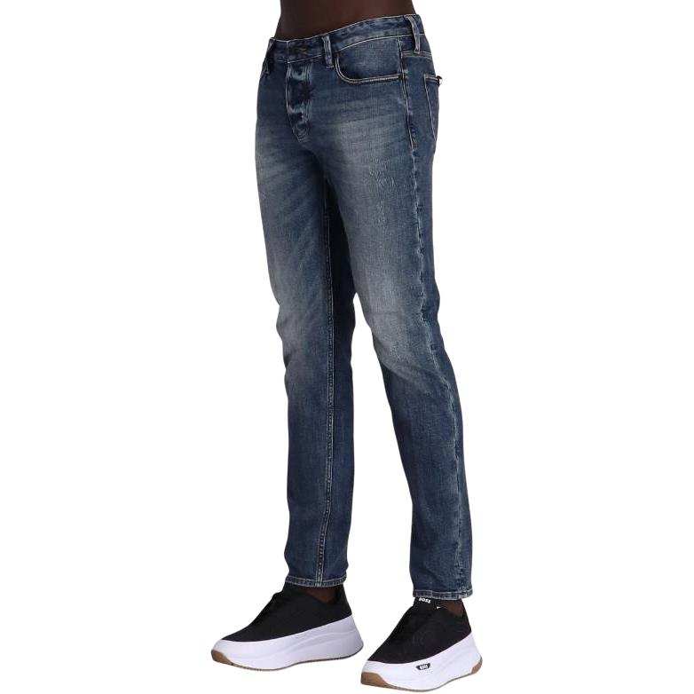 Emporio Armani  Slim Fit Mid-Rise Logo Zipper Jeans Blue. 3D1J75-1DRNZ-0942 圖 6