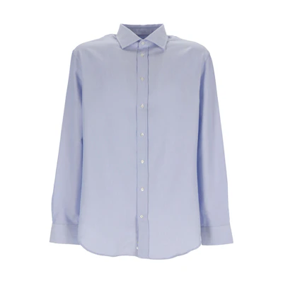Emporio Armani Slim Fit Pinstripe Long Sleeve Shirt Light Blue. H41CM8-E1002-702