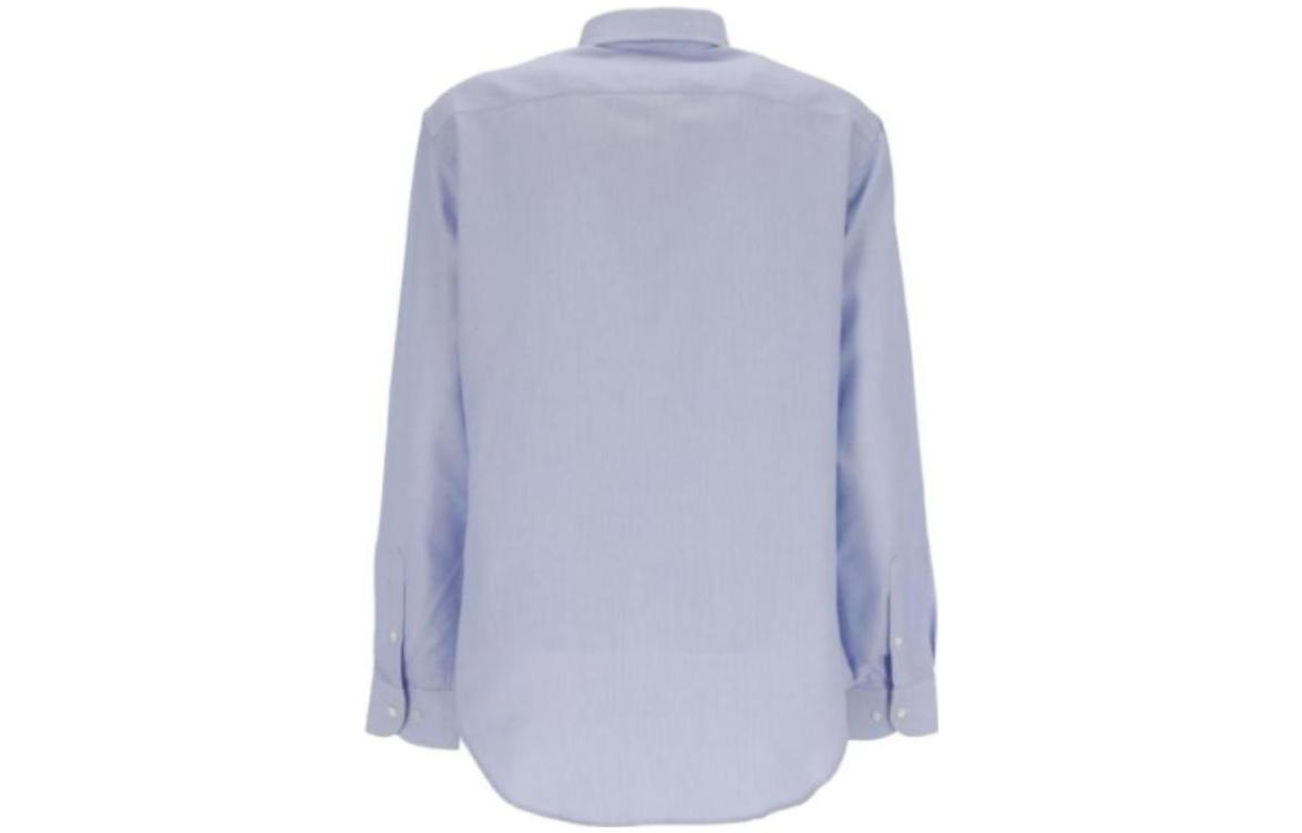 Lookbook エンポリオ アルマーニ スリムフィット ピンストライプ シャツ ライトブルー 長袖 H41CM8-E1002-702