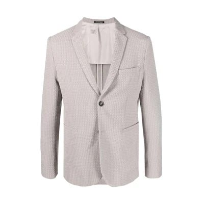EMPORIO ARMANI Slim Fit Single-Breasted Blazer Brown SS22. I1G620-I1202-118