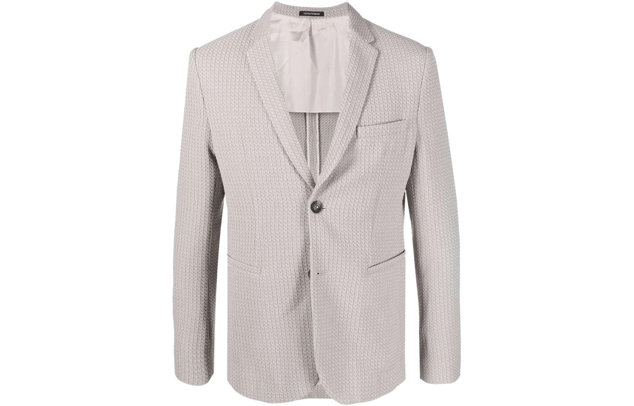 Order EMPORIO ARMANI 修身单排扣西装外套 棕色 SS22. I1G620-I1202-118