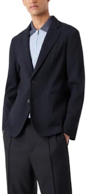 EMPORIO ARMANI 修身单排扣西装外套 海军蓝 FW22 H31G37-C1056-1920 Purchase EMPORIO ARMANI 修身单排扣西装外套 海军蓝 FW22 H31G37-C1056-1920