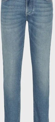 EMPORIO ARMANI 修身直筒藍色牛仔褲搭配標誌印花與前扣設計 6R1J06-1D05Z-10942 Cheap EMPORIO ARMANI 修身直筒藍色牛仔褲搭配標誌印花與前扣設計 6R1J06-1D05Z-10942