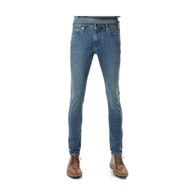 Emporio Armani Slim Fit Tapered Zipper Jeans Blue. 8N1J06-1G19Z-0943