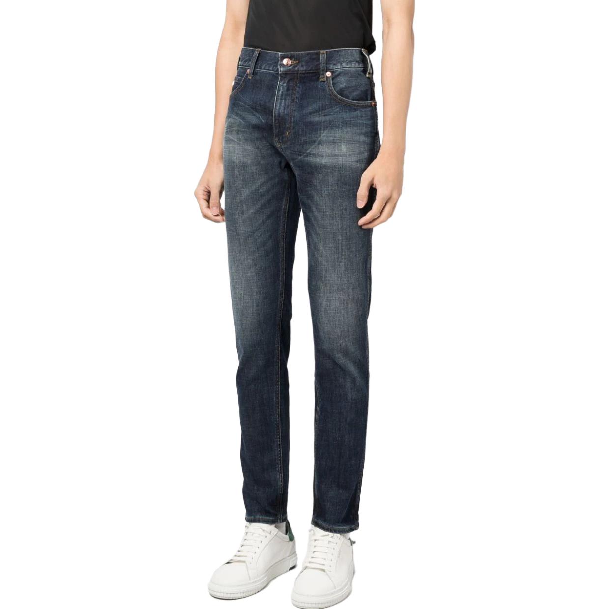 Purchase Emporio Armani 修身直筒拉鍊水洗牛仔褲 - 藍色 6R1J16-1DRGZ-0941