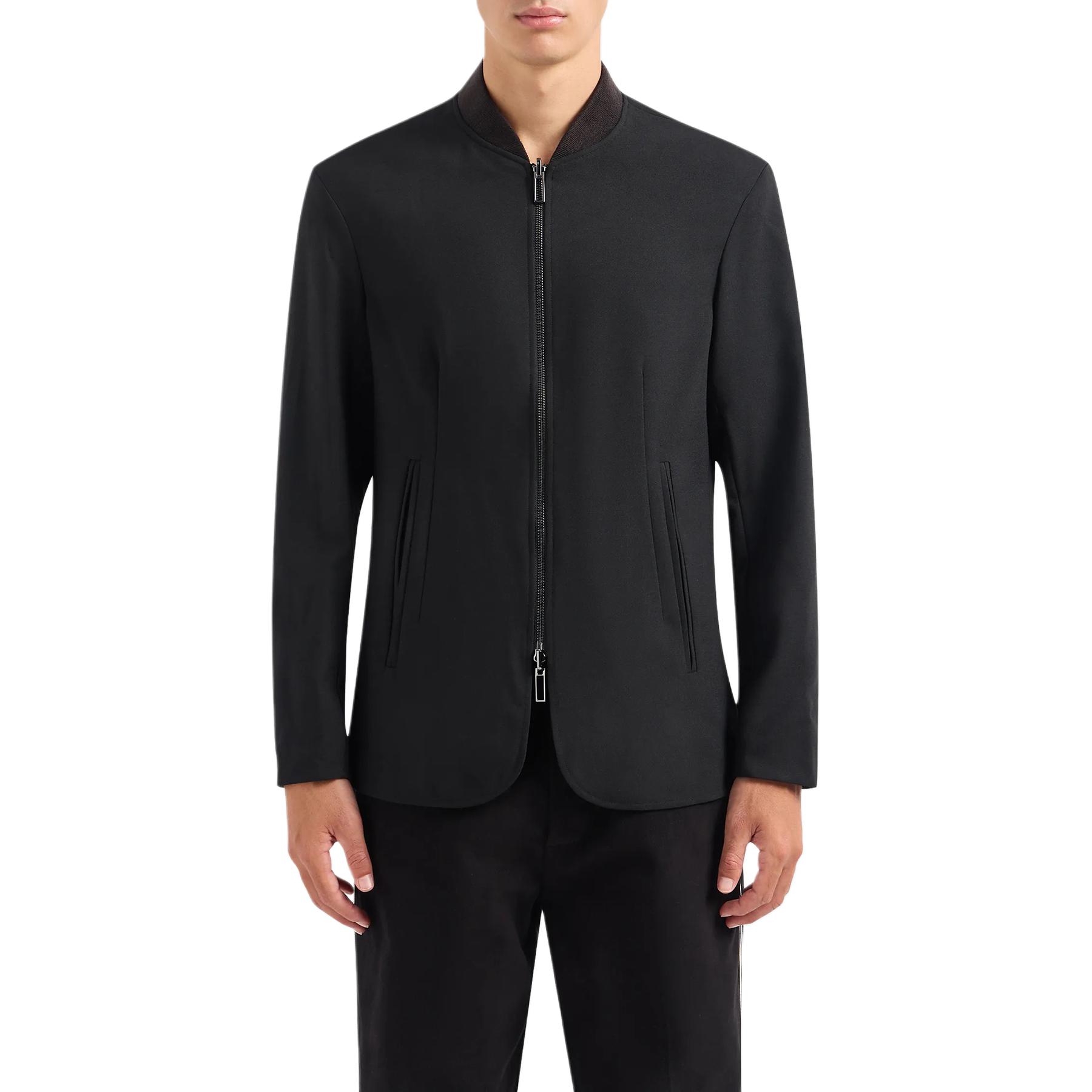 Emporio Armani  Slim Fit Zip-Up Jacket Black 6R1G74-1NFVZ-0999 圖 3