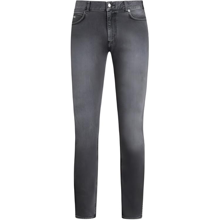 EMPORIO ARMANI  Slim Straight Button-Fly Jeans Denim Black SS24. 3D1J16-1D12Z-0006