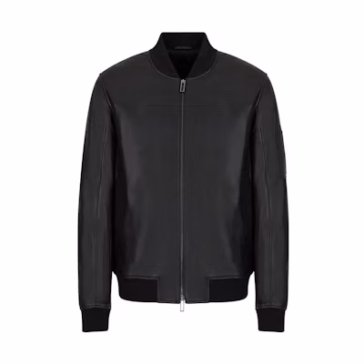 Emporio Armani Solid Black Casual Zip Jacket B1R08P-B1P08-1999