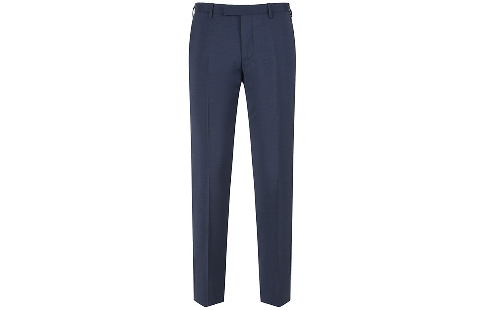 Order EMPORIO ARMANI  Solid Button Zip Casual Suit Pants - Dark Blue. D41P0M-01502-919