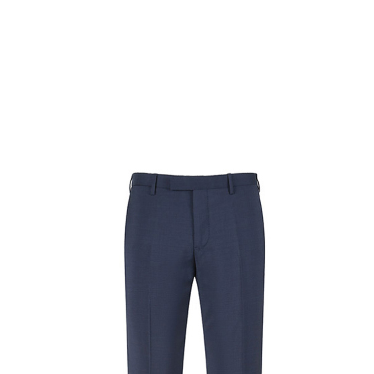 Purchase EMPORIO ARMANI  Solid Button Zip Casual Suit Pants - Dark Blue. D41P0M-01502-919