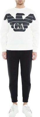 Emporio Armani Solid Color Casual Elastic Knit Jogger Pants. 3G1PM6-1JHSZ-0999 Lookbook Emporio Armani Solid Color Casual Elastic Knit Jogger Pants. 3G1PM6-1JHSZ-0999